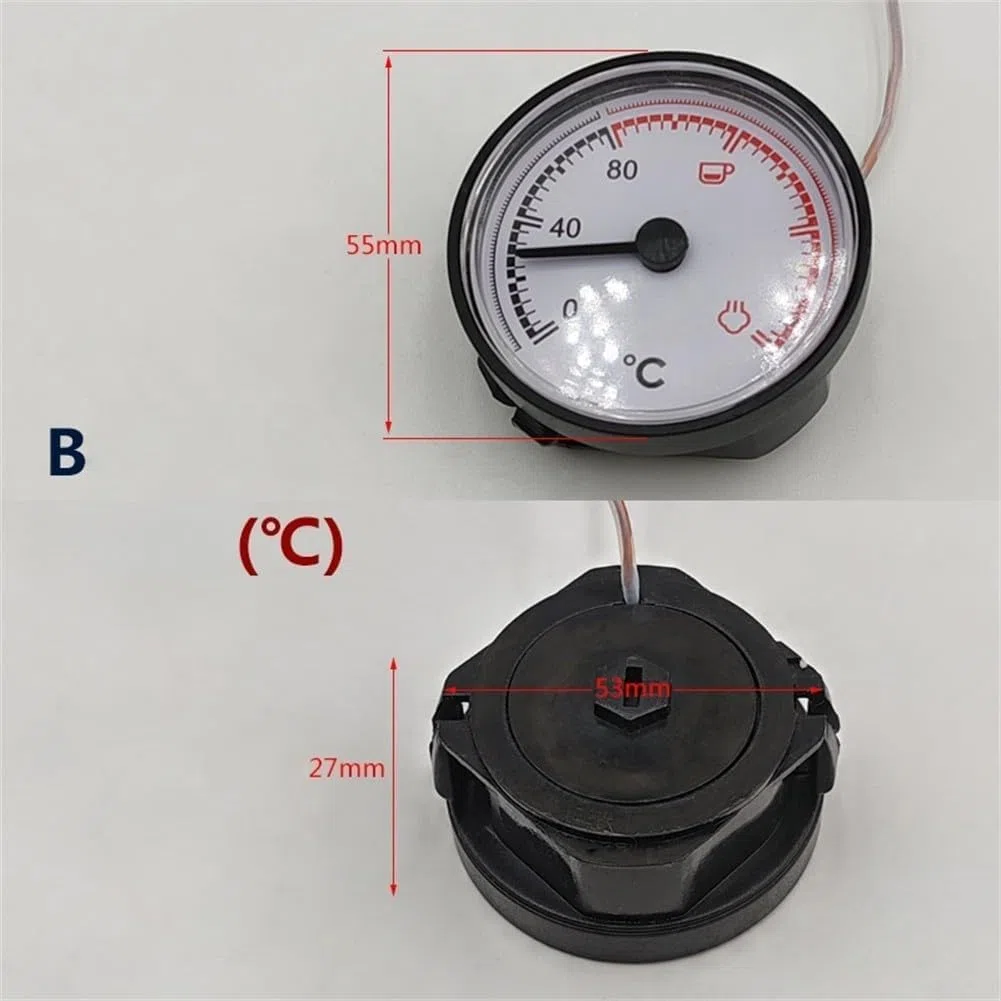 Termometro per Macchina da Caffè Espresso da 55 mm, Termometro per Macchina da Caffè a Capillare per il Monitoraggio Accurato della Temperatura dell'Acqua dell'Espresso Durante il Processo di