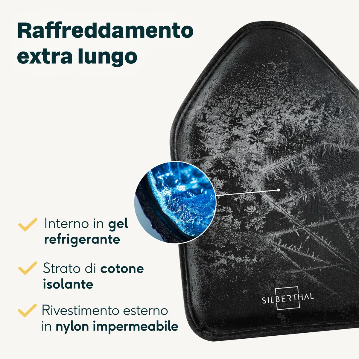 SILBERTHAL Refrigeratore per bottiglie vino - Elastico - Nero - Busta raffredda vino spumante frizzante e champagne