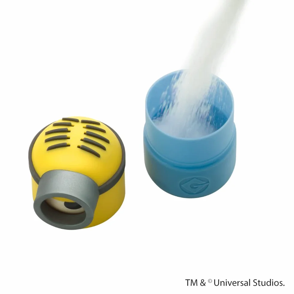 WMF Minions - Set di 2 pezzi, dai 3 anni in su, saliera e pepiera con meccanismo di ribaltamento, in plastica, senza bpa