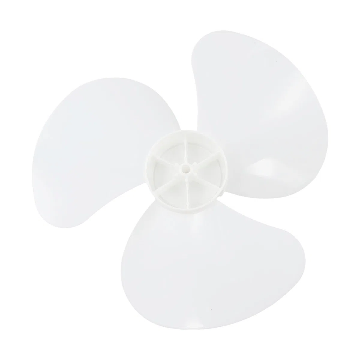 Ventola di ricambio a 3 pale, 30 cm, in plastica, diametro 30 cm, foro da 8 mm, per ventilatori da tavolo, da parete, a piedistallo, bianco