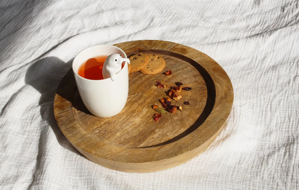 Winkee - Cute Animal - Colino da tè per tè sfuso | Tea infusore divertente | Colino da tè per tazza | Colino per spezie in silicone | Figura animale | Regalo per compleanno, Natale, San Valentino