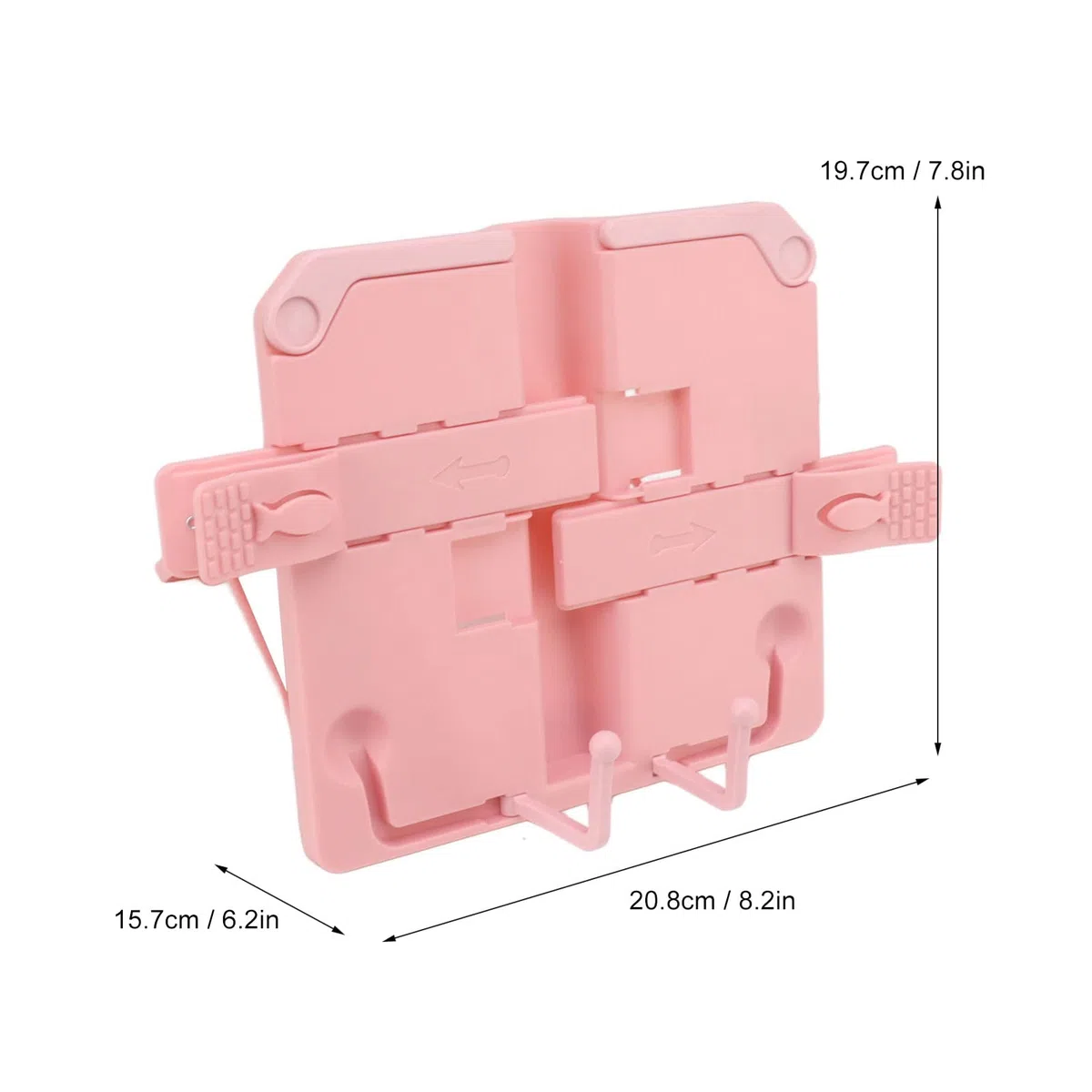 Supporto Per Libri da Scrivania, Supporto Per Lettura Leggio Pieghevole Portatile Robusto con Bordi Arrotondati Supporto Per Supporto Per Libri Resistente ai Graffi Per Biblioteca Scolastica(Rosa)
