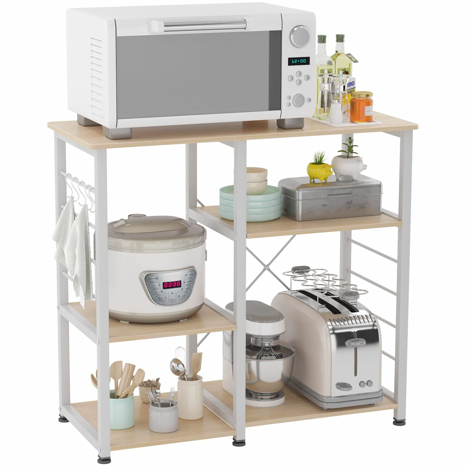soges Microonde Scaffali Stazione di Lavoro Cucina Armadio per la Conservazione Mensola della Cucina 171-MO