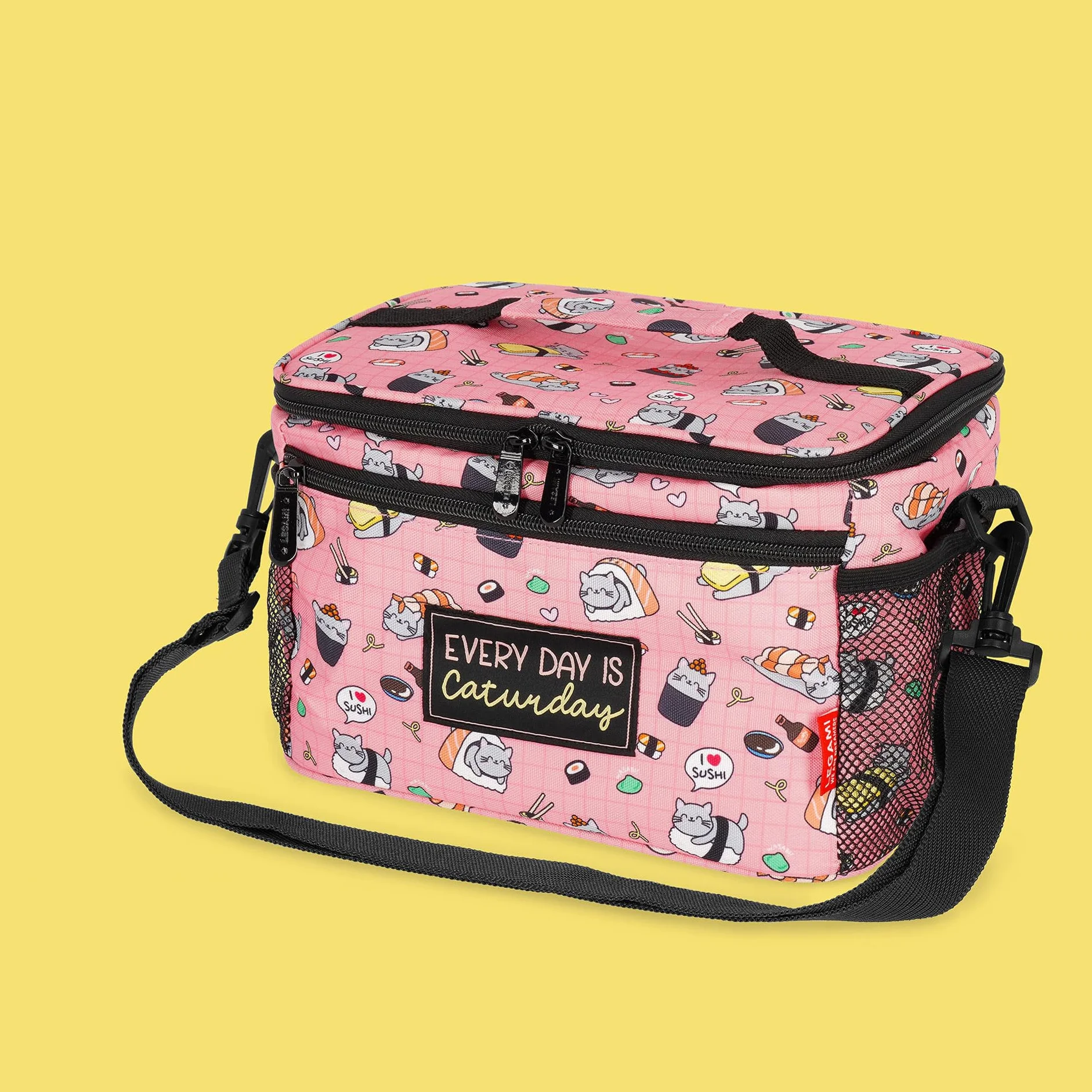 Legami Borsa termica per il pranzo Sushi Cat 7,7 litri 28 x 17 x 15 cm tracolla regolabile