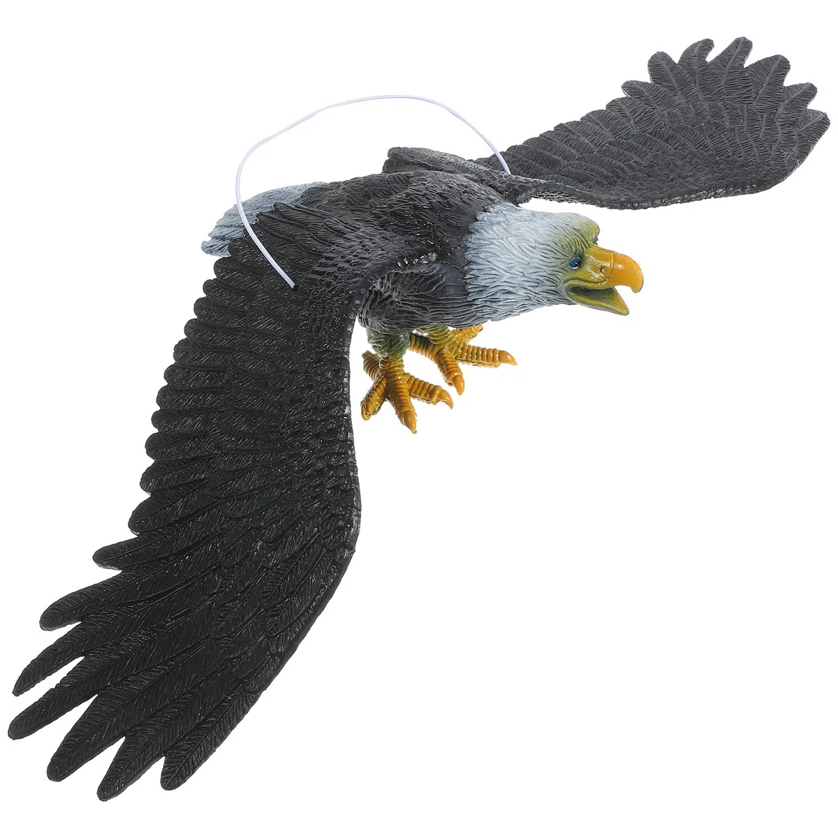 Aquila Finta Deterrente per Uccelli Scaccia Piccioni da Appendere in Giardino Set 2 Pezzi 12 Pollici Rotazione Adatta a Cortili e Prati