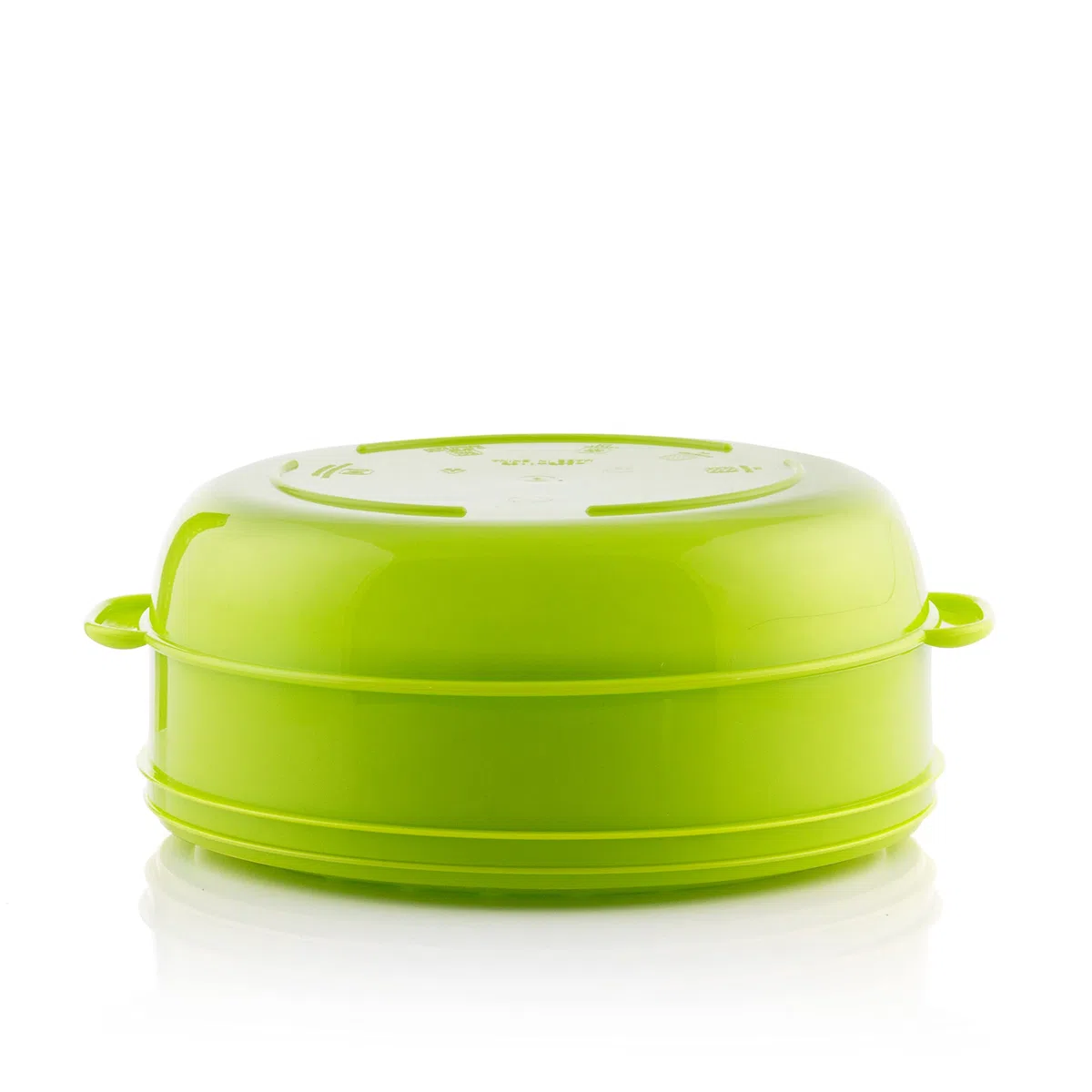 InnovaGoods - Vaporiera Doppia per Microonde Codowave, Cottura a Vapore Salutare, Facile da Usare e Pulire, PP Senza BPA, Verde, 22 x 12/17 cm, Plastica