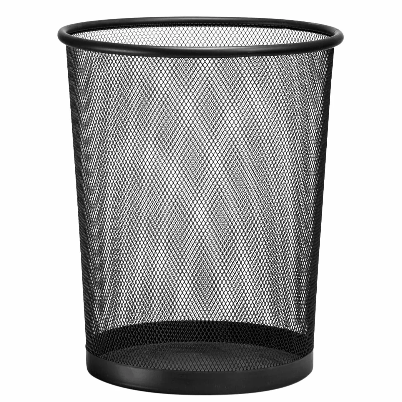 D.RECT Cestino per la Carta XXL 19L 27x28cm Metallo Nero