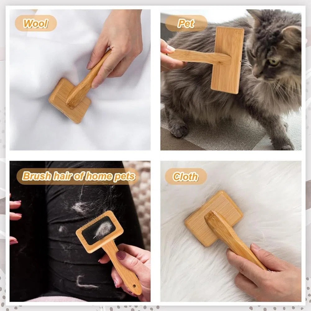 per Cardare Un Mano nel Legno per Lana per Cardare Strumento per Infeltrimento Ad Ago per Filatura di Cani, Tessitura, Forniture Artigianali