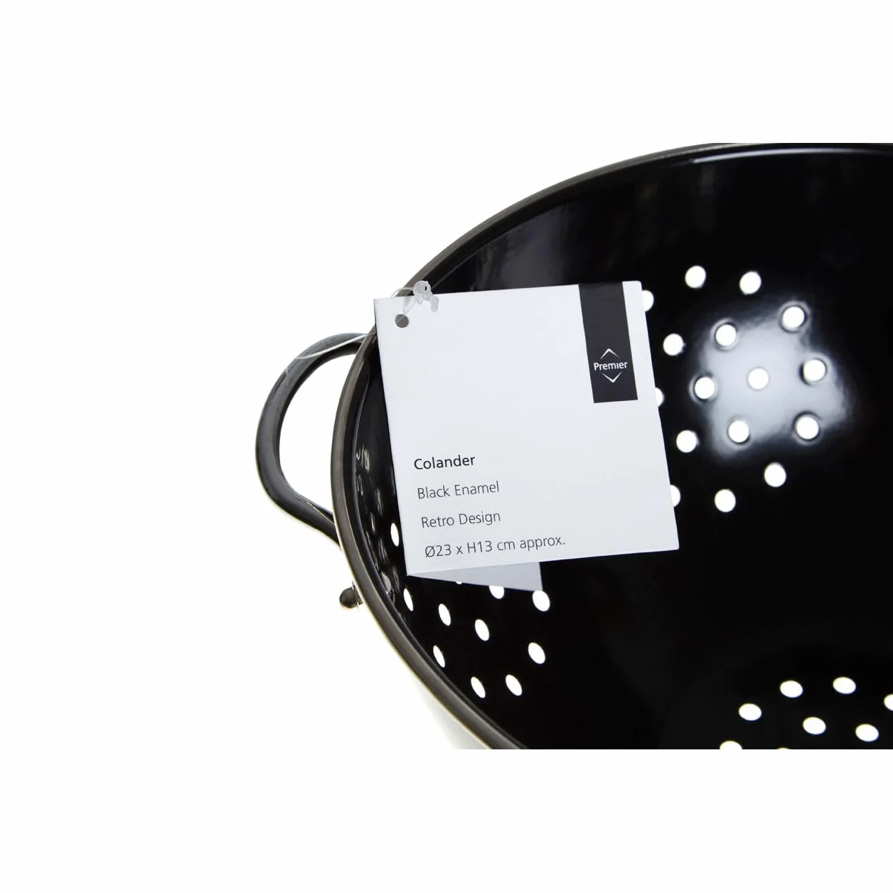 PREMIER Housewares 0508557 Scolapasta, Nero