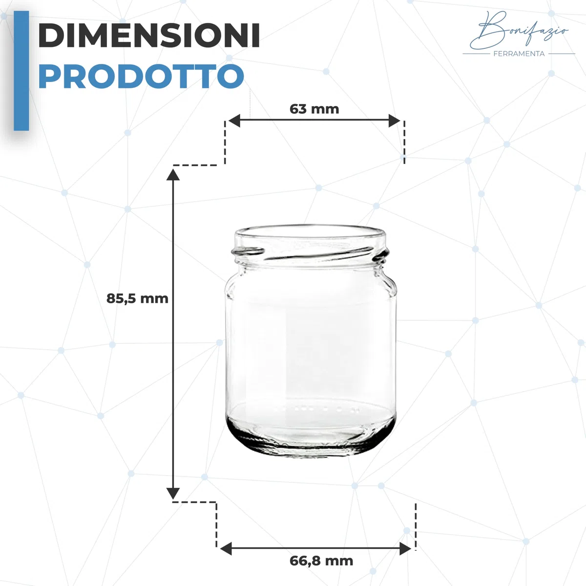 Barattoli Vasetti in vetro per la conservazione da 212 ml in confezione da 120 pezzi con TAPPO BIANCO per conservare marmellata, peperoncino,e non solo (120 pezzi da 212 ml)