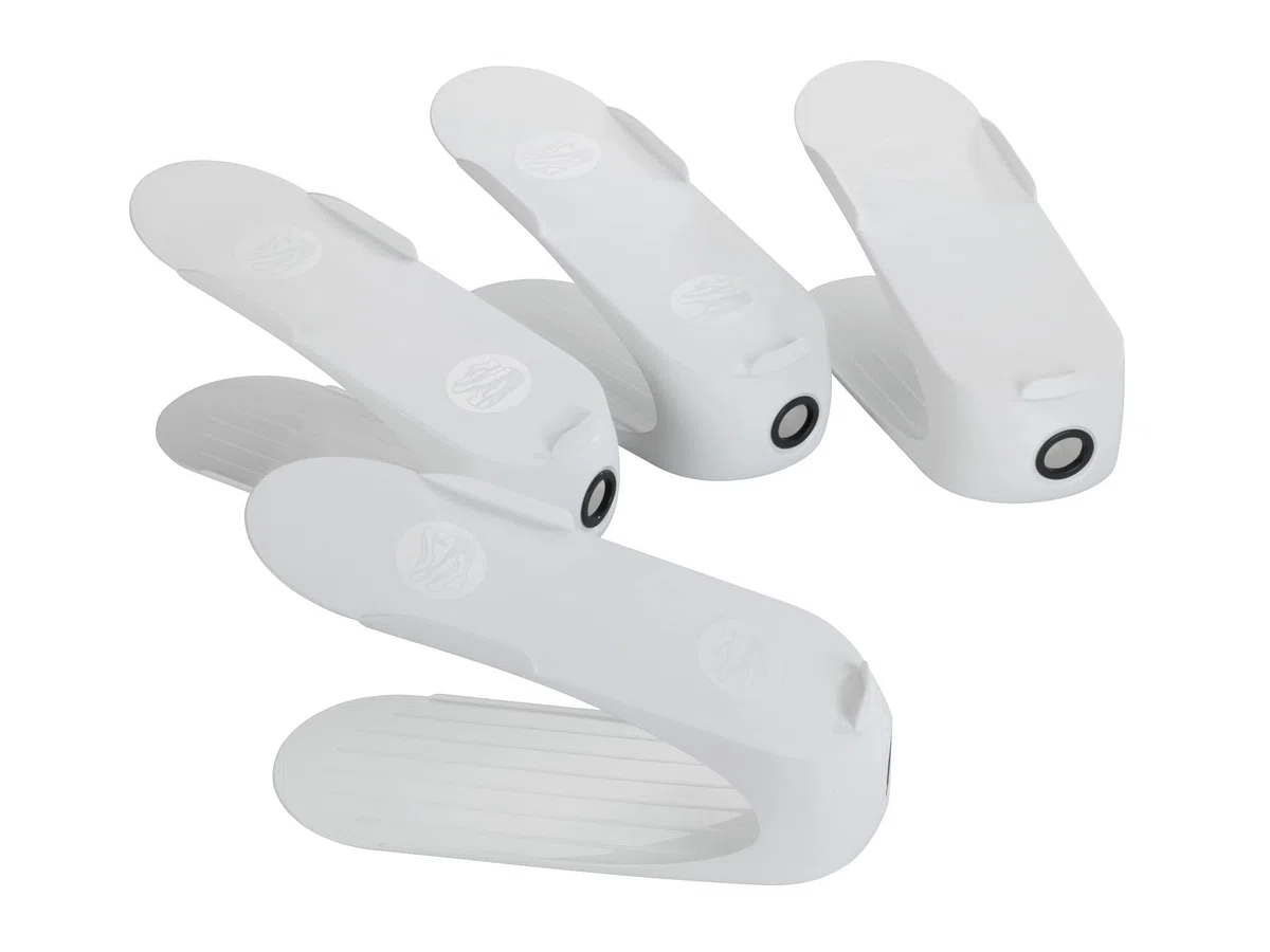 Wenko Portascarpe, Polipropilene, 11.5 x 15 x 29 cm, Bianco