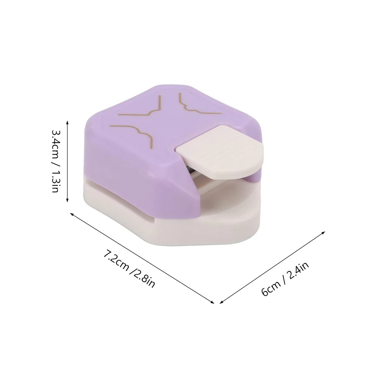 Taglierina Angolare 3 in 1 Angolo rotondo con leva taglierina angolare fai da te fatto a mano ad angolo perforatore per Progetti Fai da te Scrapbooking carta solida Creazione di Biglietti