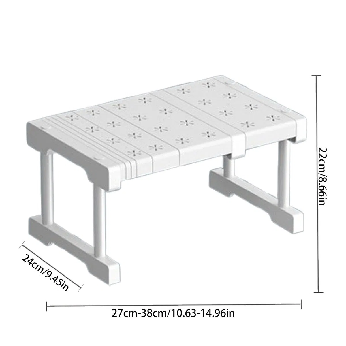 Separatore Regolabile per Interni Armadi 27-38 cm,Scaffale Organizzatore con Estensibile,separatore estensibile per interni mobili,per Ottimizzazione Spazi in Guardaroba,Dispensa e Lavanderia