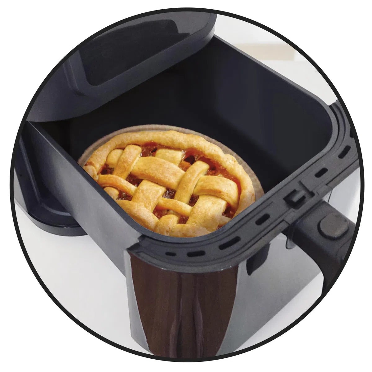 Guardini, Set di 6 stampi tondi Ø 13,5 cm, Ideali per friggitrice ad aria, Carta antiaderente, Monouso, Made in Italy, Linea Air Fryer
