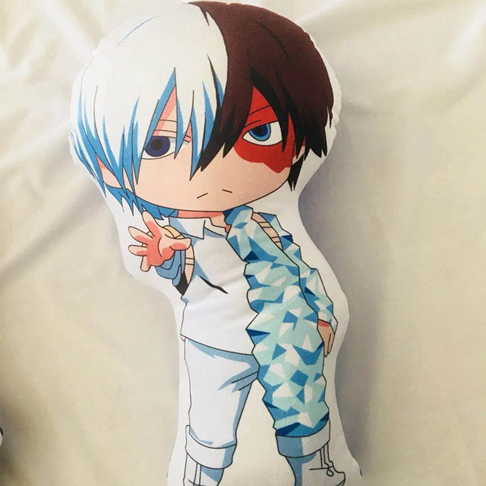 My Hero Academia - Cuscino in peluche a tema anime, motivo: Todoroki Shoto, Bakugou, Katsuki, Midoriya, Izuku, cuscino decorativo per casa, divano, 48 cm
