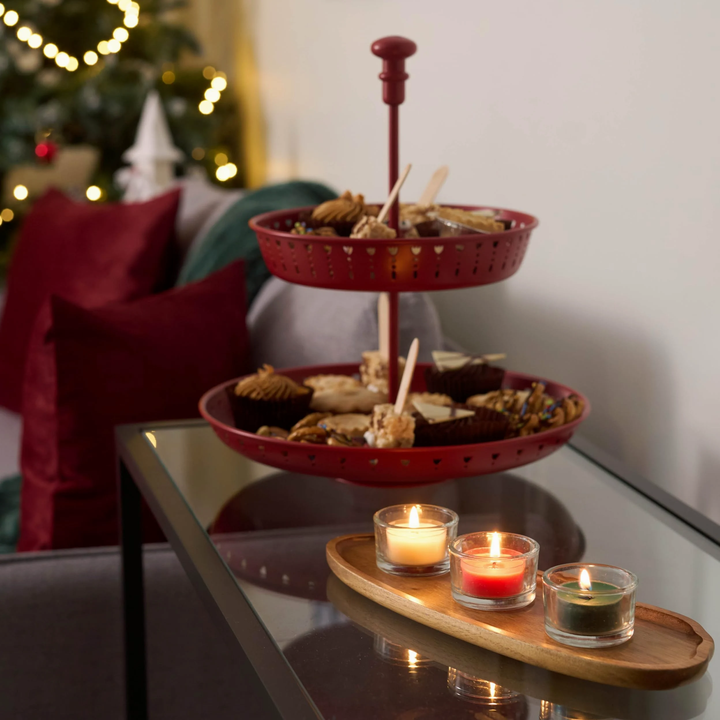 MATANA 24 Portacandele Vetro - Porta Candele da Tavolo per Matrimoni, Cene e Altro - Portacandela para Tealights - Libero Portacandele Vetro, Porta Candele da Interno e Esterno - 5cm