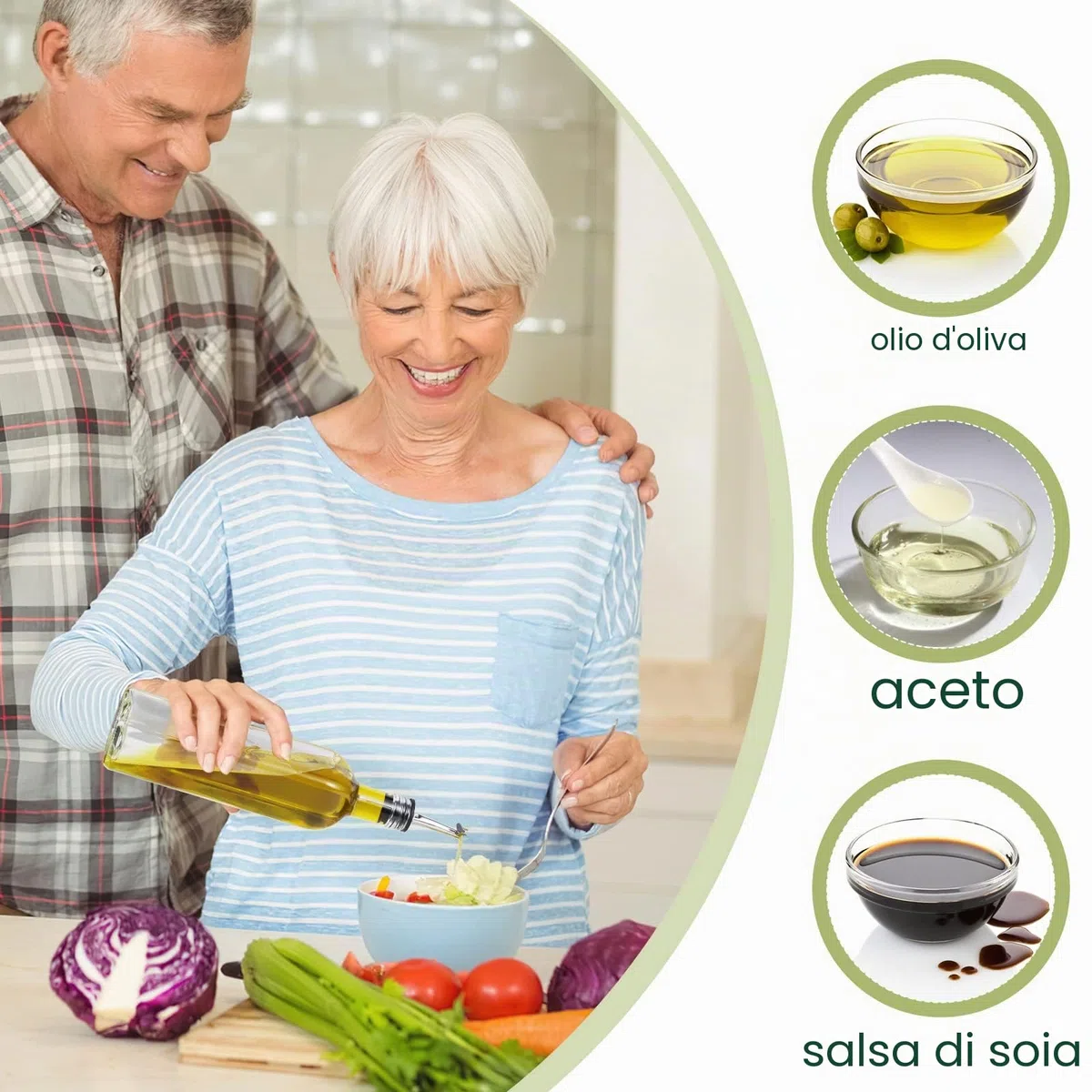 Bottiglia d'olio, 2 confezioni da 500 ml, set di dispenser per aceto e olio, bottiglia di olio d'oliva, contenitore con imbuto copertura antivegetativa di vetro per cucina e barbecue