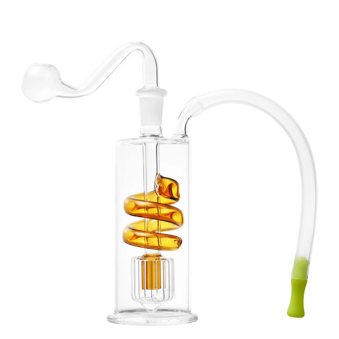 RORA Vetro bruciatore olio Bong acqua tubi Mini vetro Bong acqua tubi Riciclatore mano piccoli Bong con 10 millimetri S Bowl Pipe Accessori (A#)