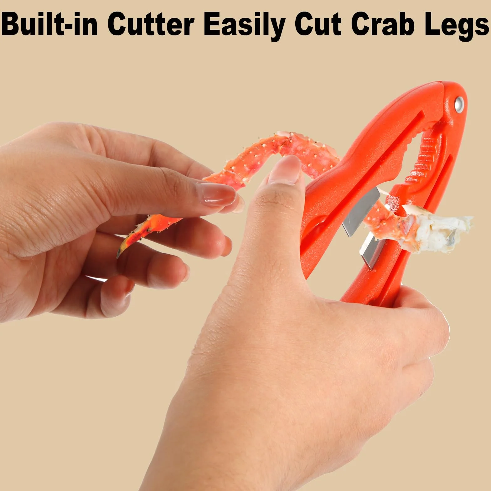 8pz Set di Strumenti per Frutti di Mare, Lobster Cracker Multifunzionali Utile 3 in 1 Cracker per Aragosta Forte Strumenti per Mangiare Granchio Cracker Chele di Granchio per Zampe di Granchio