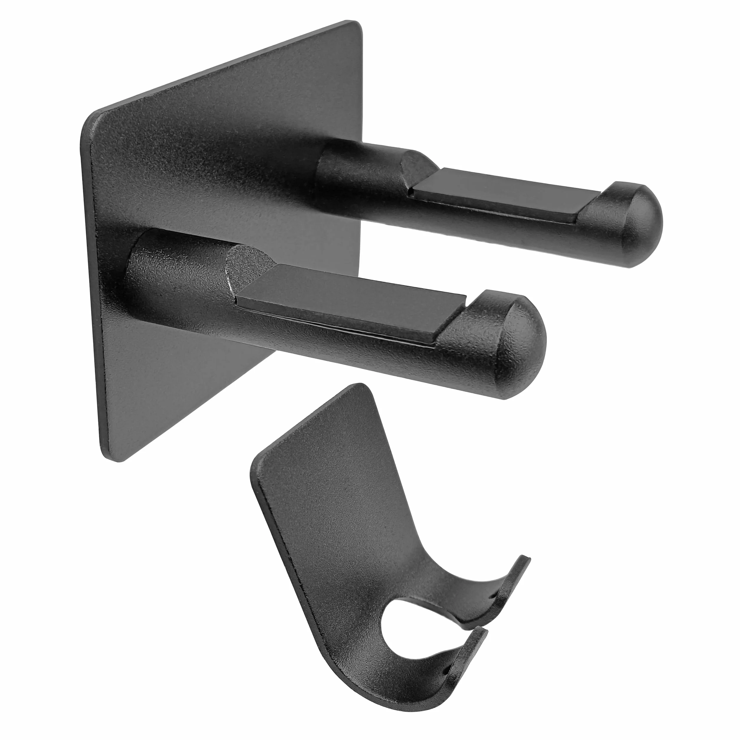 Supporto per Asciugacapelli, Porta Phon da Muro, Porta Asciugacapelli a Parete da Fissare Senza Trapano, Adatto per la Maggior Parte degli Asciugacapelli (Nero)