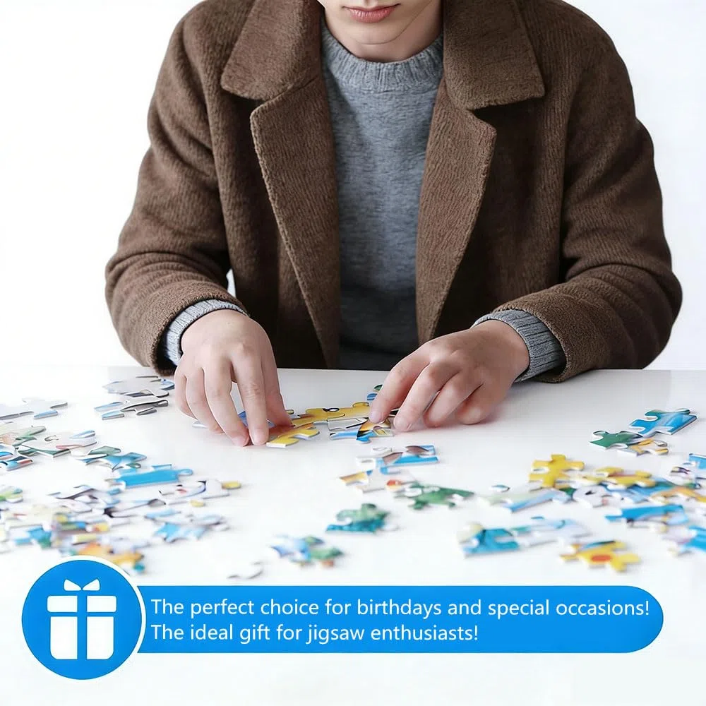 12pcs Puzzle Fai Da Te, 15x10cm Fogli Puzzle Vuoto da Disegnare, Puzzle di Cartone Vuoto, Puzzle Verniciabile per Adulti Progetti Fai da Te (35 pezzi)