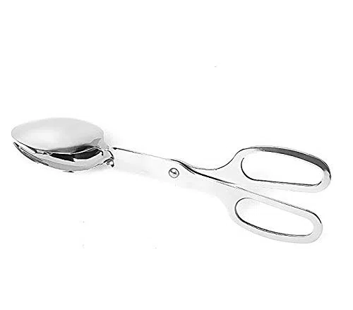 Gwill - Pinze per insalata, cucchiaio, forchetta, in acciaio INOX