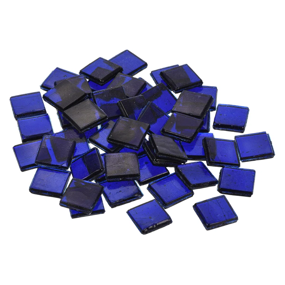 QUARKZMAN Piastrelle Mosaico, Micro Vetro Piccolo Mini Tessere Mosaico Fai Da Te Hobby Cristallo Fatti Mano Pietra Creatività Materiali Artigianali Pietra (Blu Navy, 50pz)
