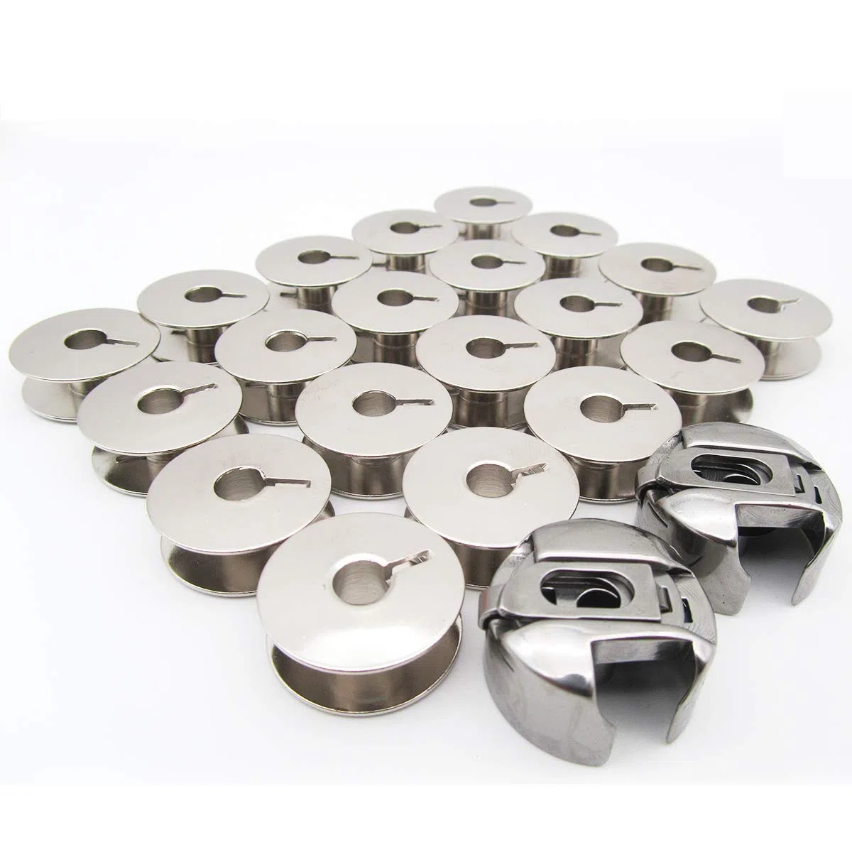 CKPSMS Marca - 1set 20 Bobine # 9033 & 2 scatole per Bobine Regolari 9076 NBL - per Pfaff 138 238 438 1222 Coutur
