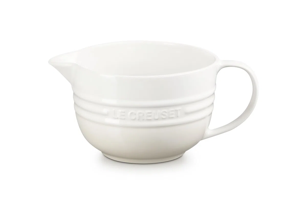Le Creuset Ciotola per impastare in gres vetrificato, 2 L, Meringue, 70106207160002