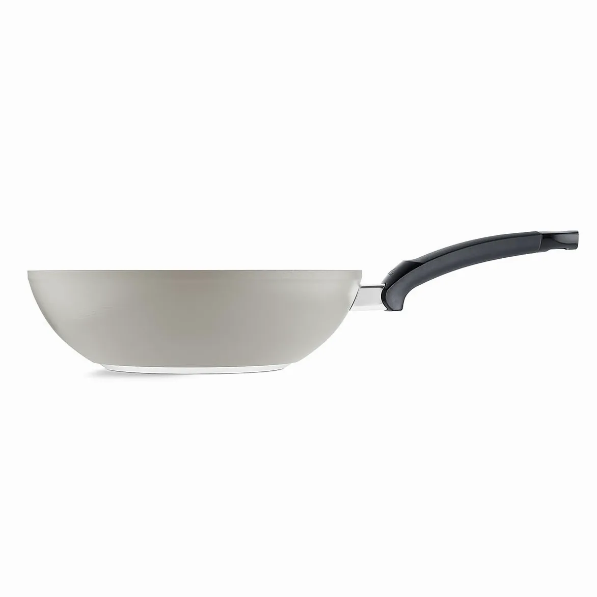 Fissler Ceratal - Pentola Wok in alluminio (diametro 30 cm, 5,2 l), padella in ceramica con rivestimento antiaderente, bordo alto, senza PFAS/PTFE, Made in Germany, compatibile induzione