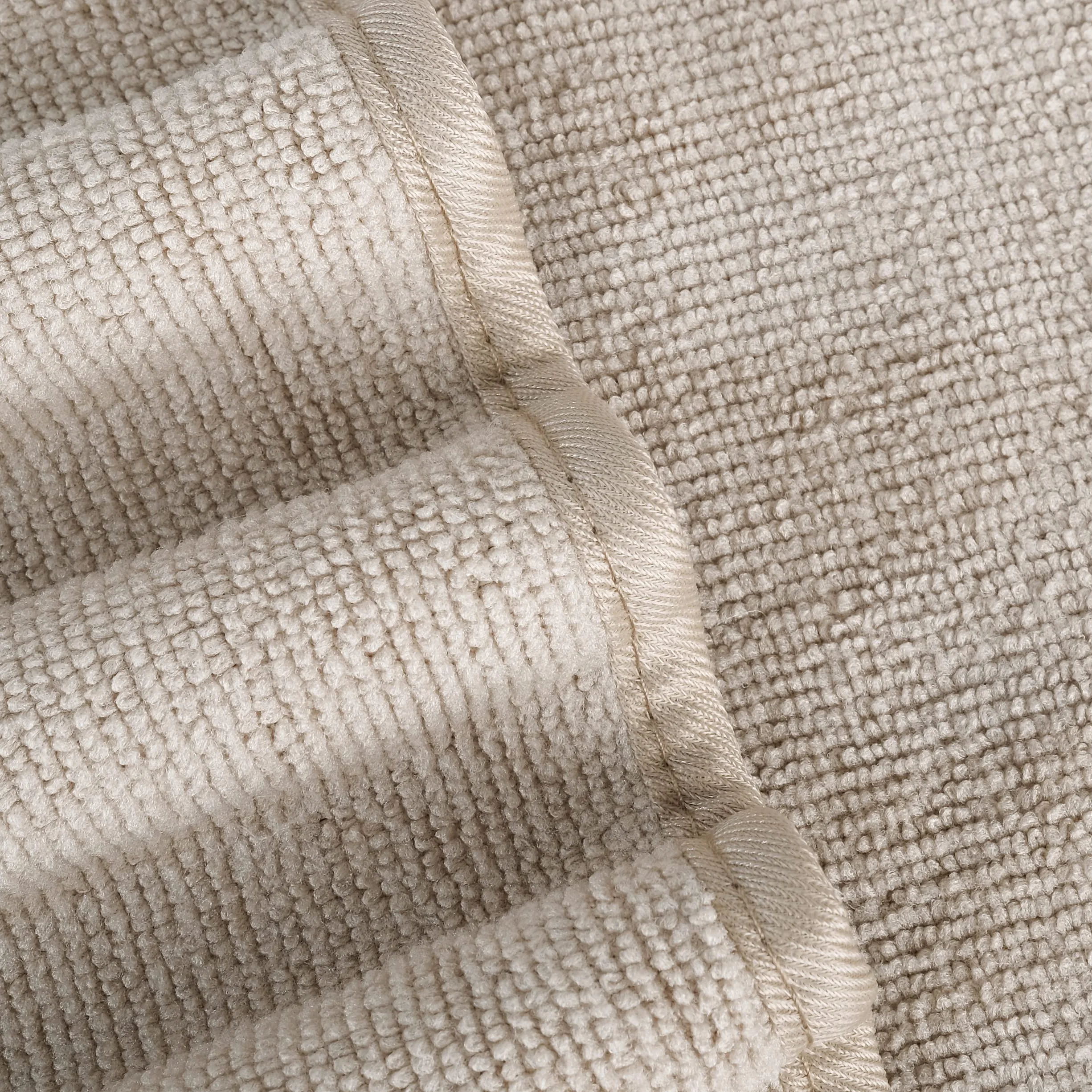 Polyte - asciugamano viso premium in microfibra anti-pelucchi - beige - 33 x 33 cm - set 6 pezzi