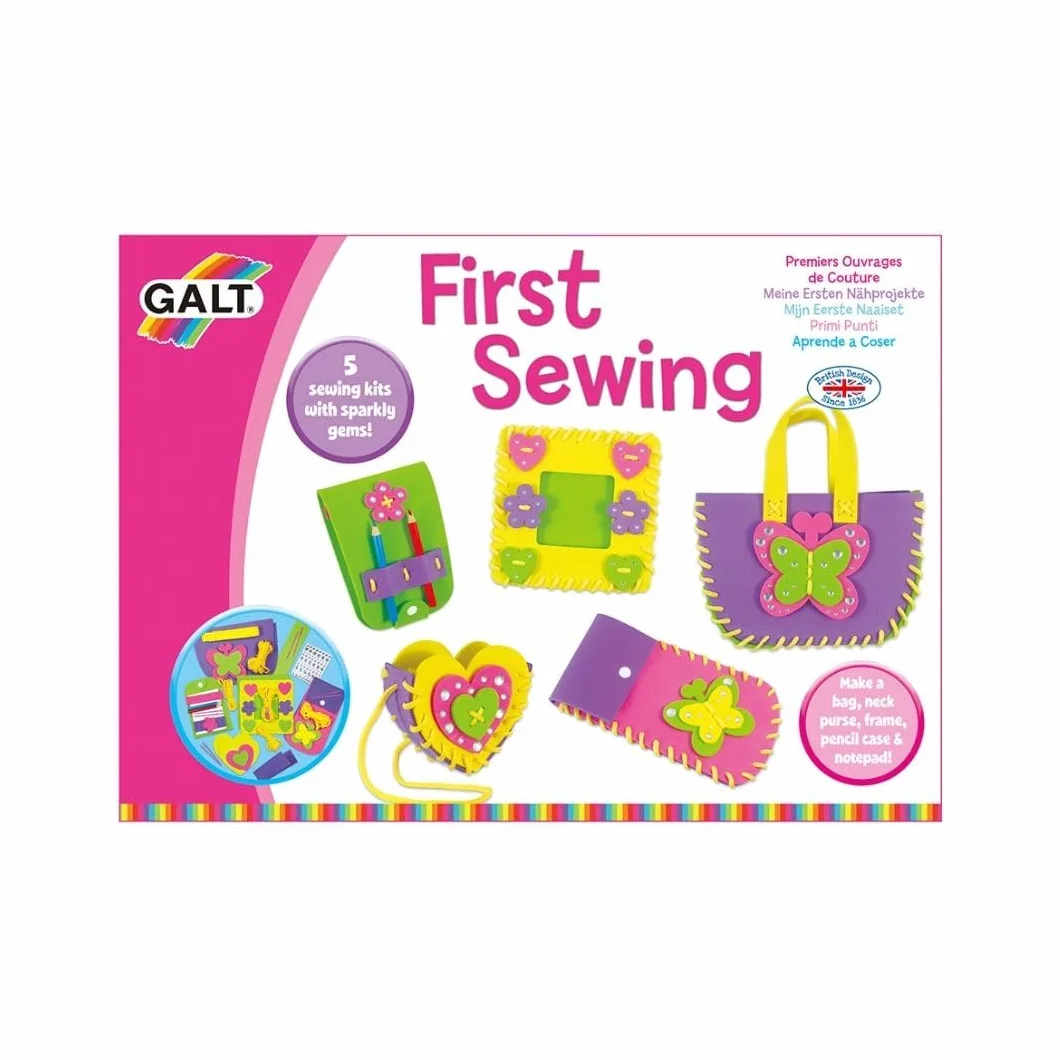 Galt Toys, First Sewing, Kids' Craft Kits, Ages 5 Years Plus