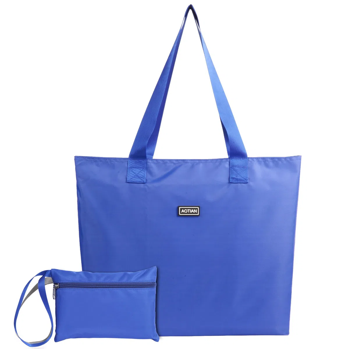 AOTIAN Borsa della Spesa Riutilizzabile Portatile Leggero Borse a Mano Pieghevole Grande Shopping Tote Bag, Borse a Tracolla, Tasche Fitness, Borse da Spiaggia o Viaggio