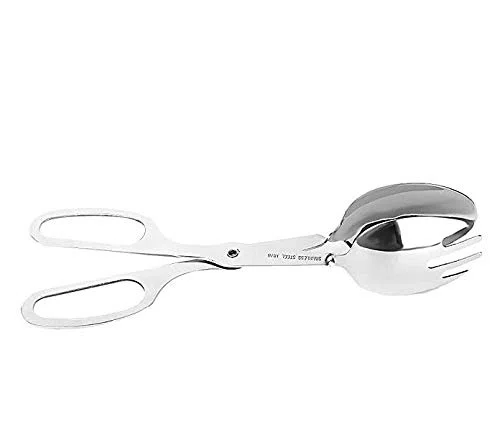 Gwill - Pinze per insalata, cucchiaio, forchetta, in acciaio INOX