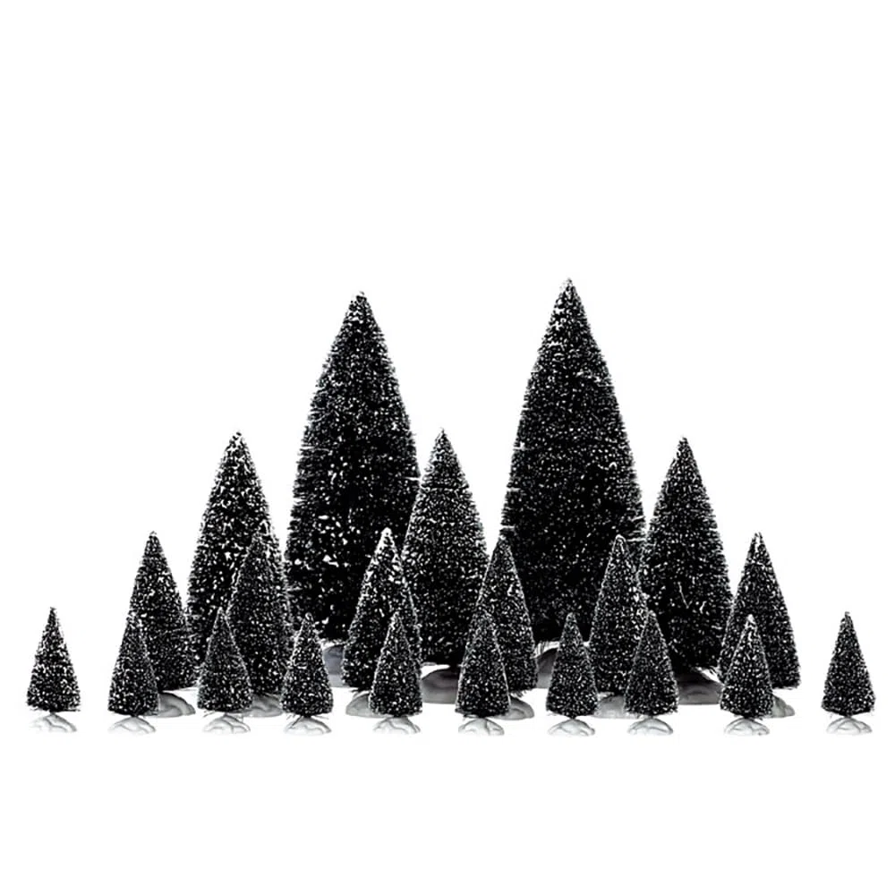 LEMAX - Assorted Pine Trees - Set of 21