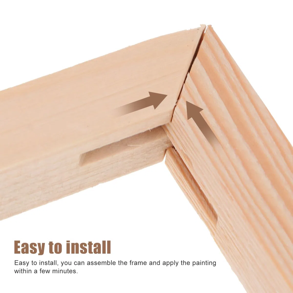 Set Cornice in Legno Massello 40x50 Cm per Pittura a Olio, Telaio Fai da Te Barre per Tensione Tela, Supporto Pratico per Artisti e Appassionati di Pittura Creativa