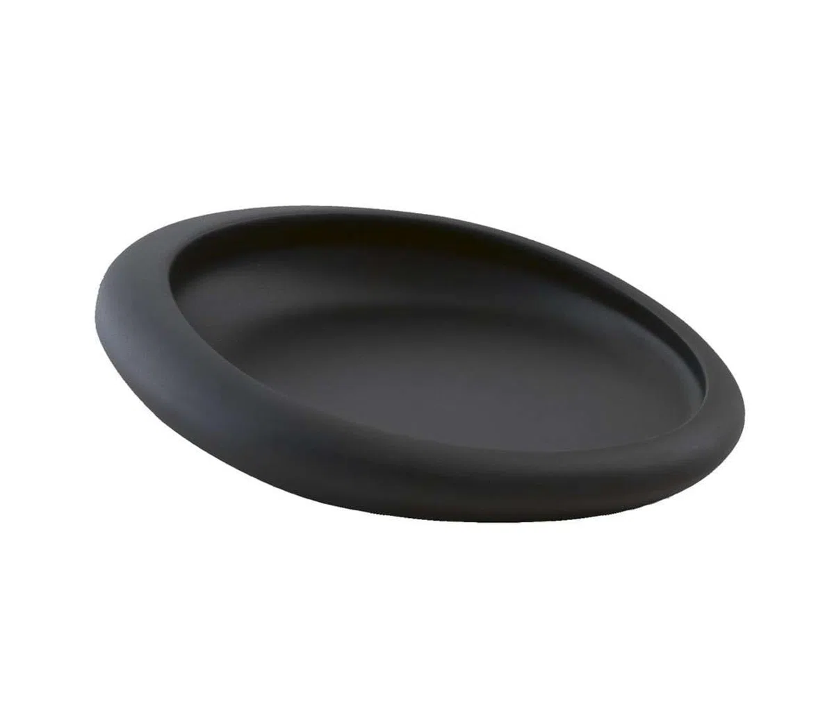 GEDY G-Iside Portasapone Bagno Nero, Misure e Peso Prodotto: 2,9X15,2X11,5 CM & 0,15 kg, Porta Sapone Solido Realizzato in Resina e Sabbia, Design R&S Gedy, 2 Anni di Garanzia