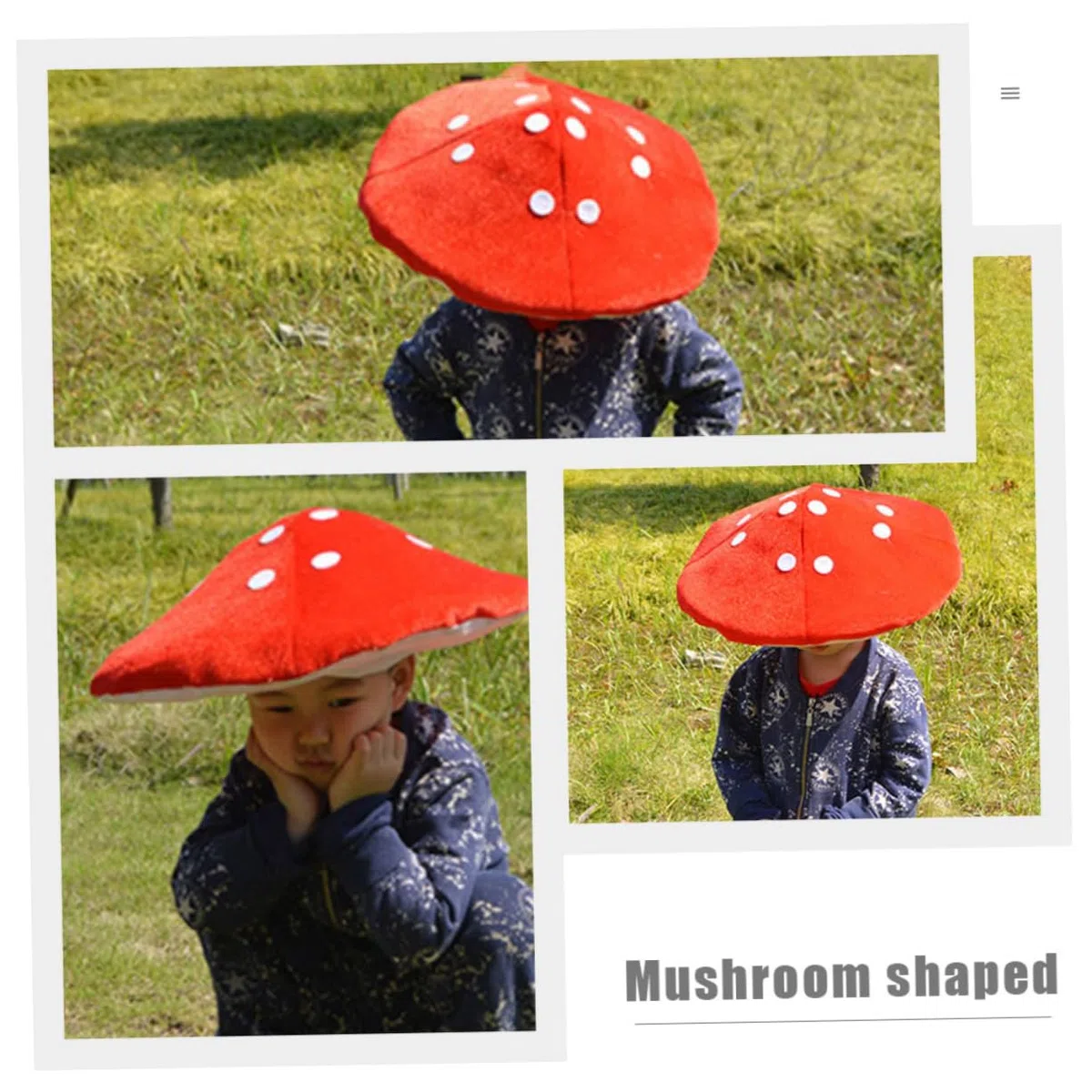 2 Pezzi Cappelli Divertenti a Forma di Fungo per Bambini Accessori per Feste E Costumi Copricapi Creativi per Fotografie E Giochi di Ruolo Design Colorato E Leggero 15.35In