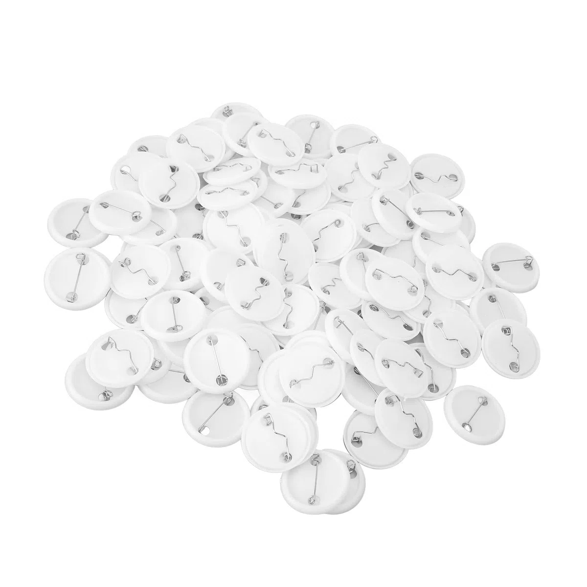 100 Set Fai da Te Spille Spille Parte Forma Rotonda Metallo Spilla Distintivo Spilla per Artigianato Che Fa Macchina per la Creazione di Badge (32 MM) Handcraft Materials