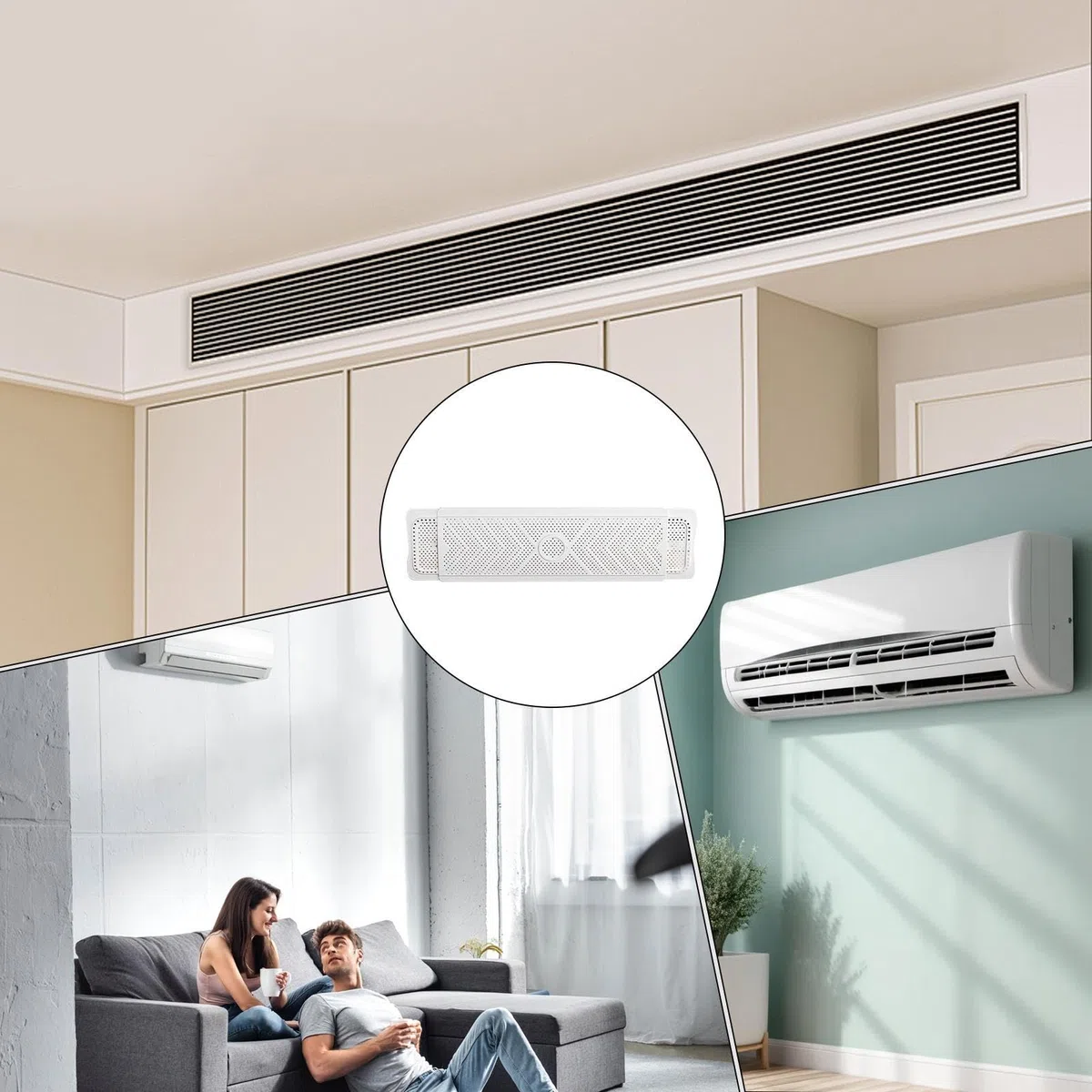 Deflettore per Grata del Condizionatore d'Aria per Casa,Baffle per Finestra AC | Copertura Regolabile Deflettore per Bocchette Soffitto Sistemi Climatizzazione Camera da Letto Salotto