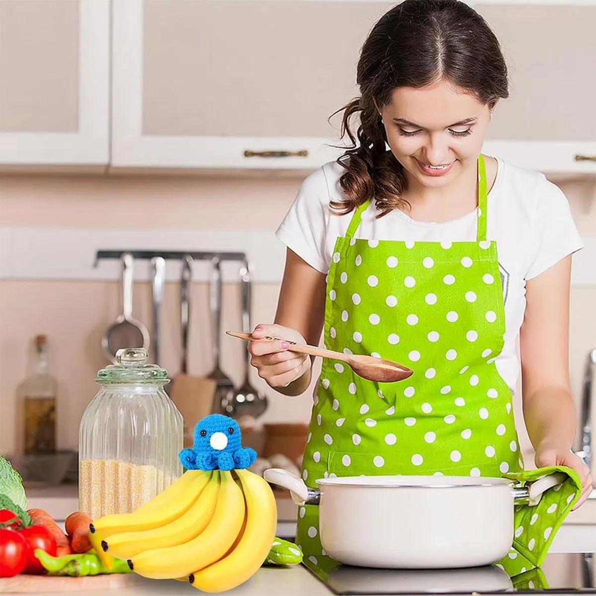 Banane Salvataggio Cappelli Banana, Per Banane, Crochet Banana, Riutilizzabile Per Cucina Casa