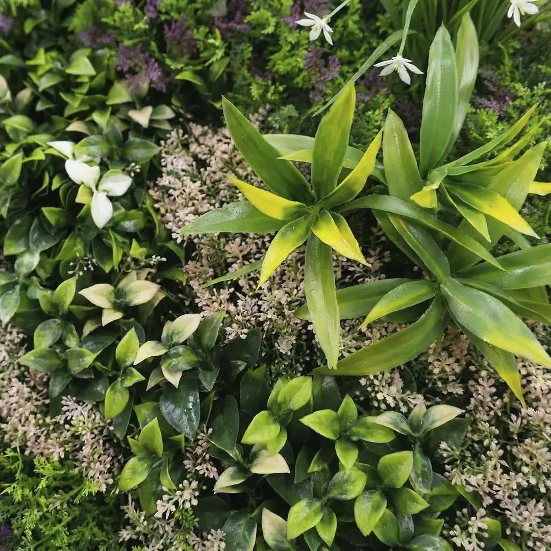 BLAINE - Giardino Verticale Artificiale Bali 100x100 cm per la Decorazione di Terrazze e Saloni con Foglie Realistiche di Alta Densità che Non Necessitano Manutenzione