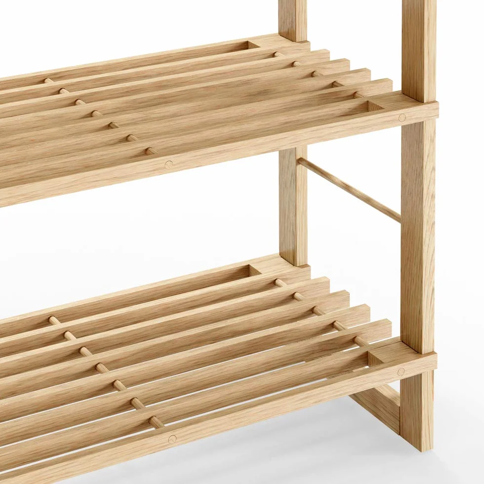 Casaria Scaffale da bagno in Legno 5 Ripiani Mobiletto da Cantina 135,5 x 58 x 27 cm Libreria Salvaspazio Portaoggetti