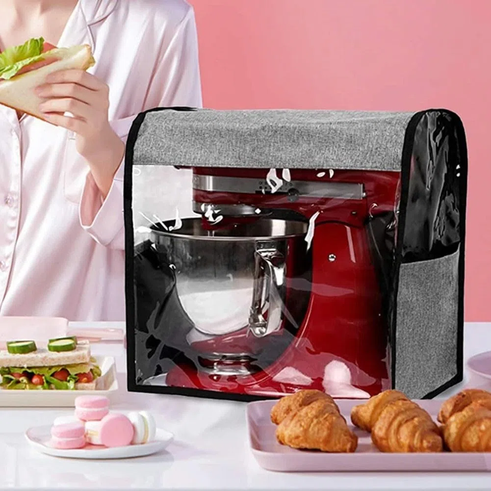 Copertura antipolvere per mixer Kitchenaid, realizzata in tessuto Oxford, impermeabile, resistente agli strappi, con scomparti anteriori e laterali