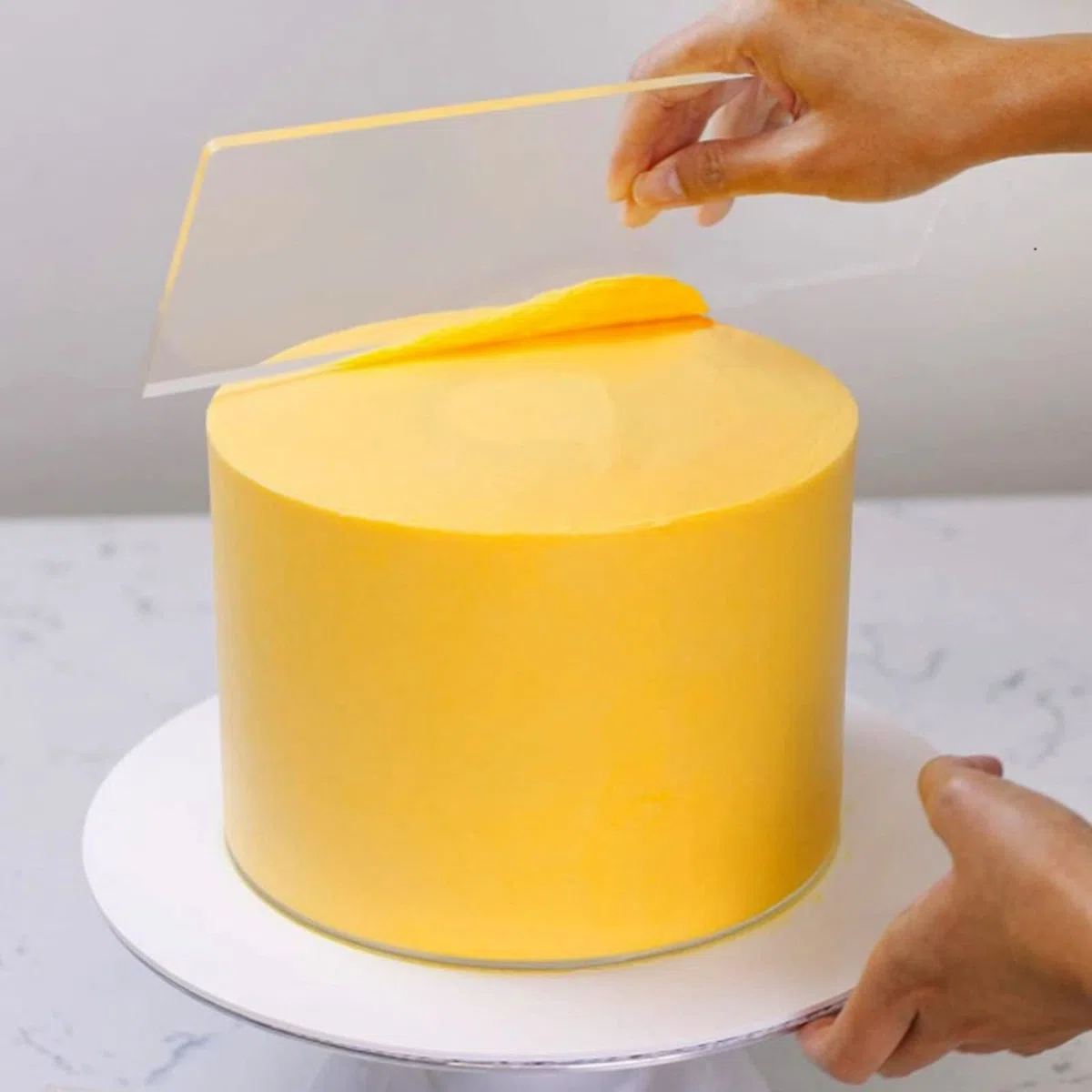 6 stili Acrilico Trasparente Raschietto per Torta Liscia ,Scraper per Lisciare, Raschietto per Torte per Decorazioni Dolci Raschietto,per DIY Torte mousse Confine,Utensili per Dolci Raschietto,24x10cm