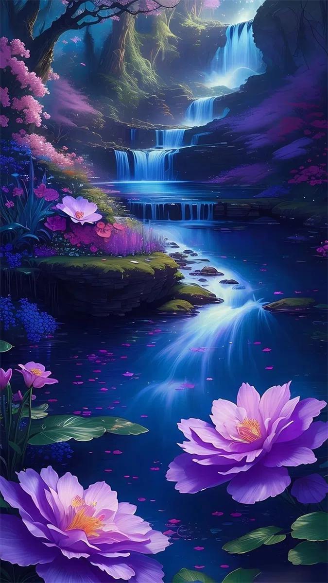 ZHUMUTO Diamond Painting Adulti Grandi Dimensioni Kit Completo,40x70 cm Pittura Diamante Adulti Paesaggi Cascate A,Fornito con Diamond Painting Accessori per la Decorazione Degli Ambienti