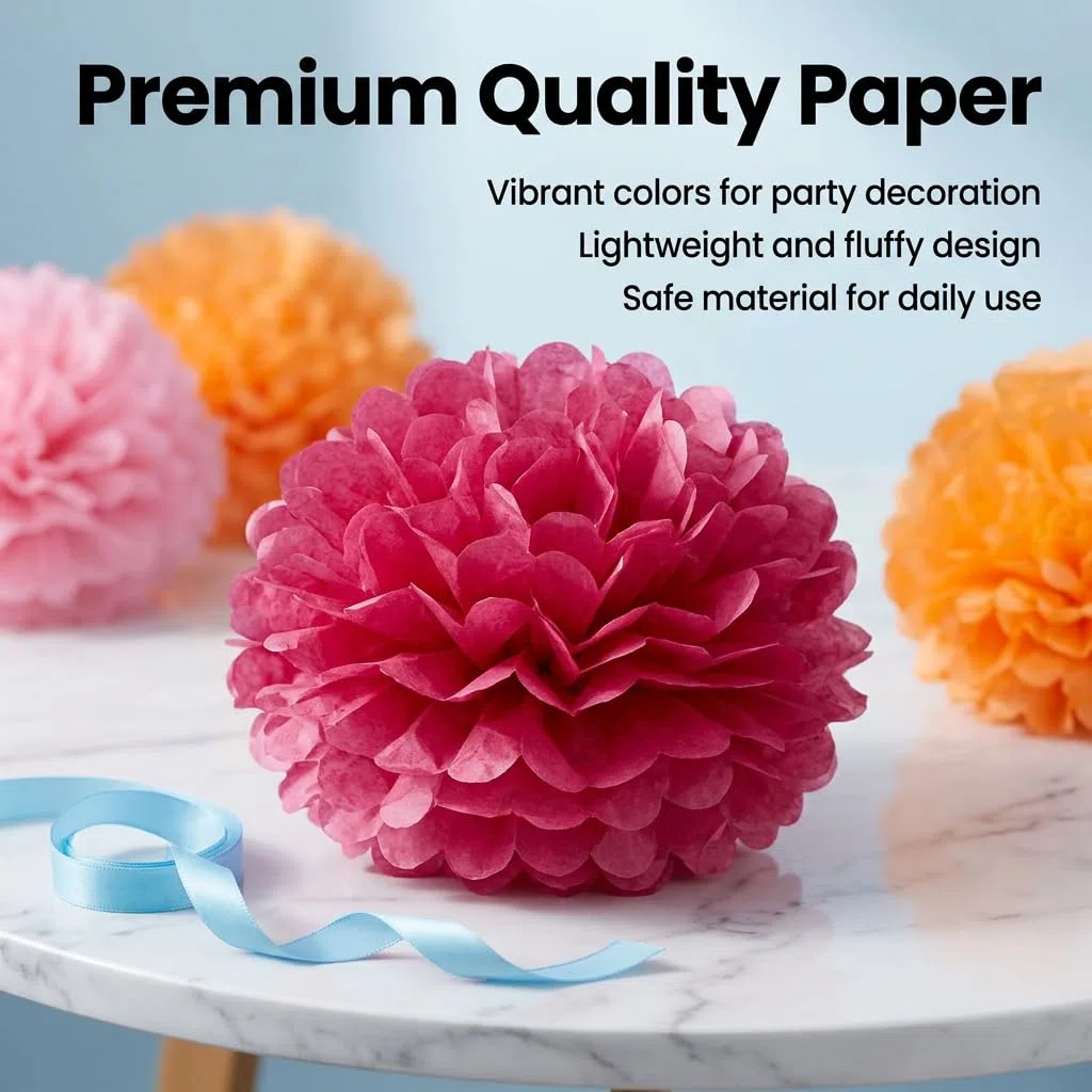 Set di 12 palline di fiori di carta, fucsia, arancione, rosa, 25 cm, 30 cm, decorazione per compleanno, matrimonio, festa in giardino, decorazione primaverile, baby shower, fai da te