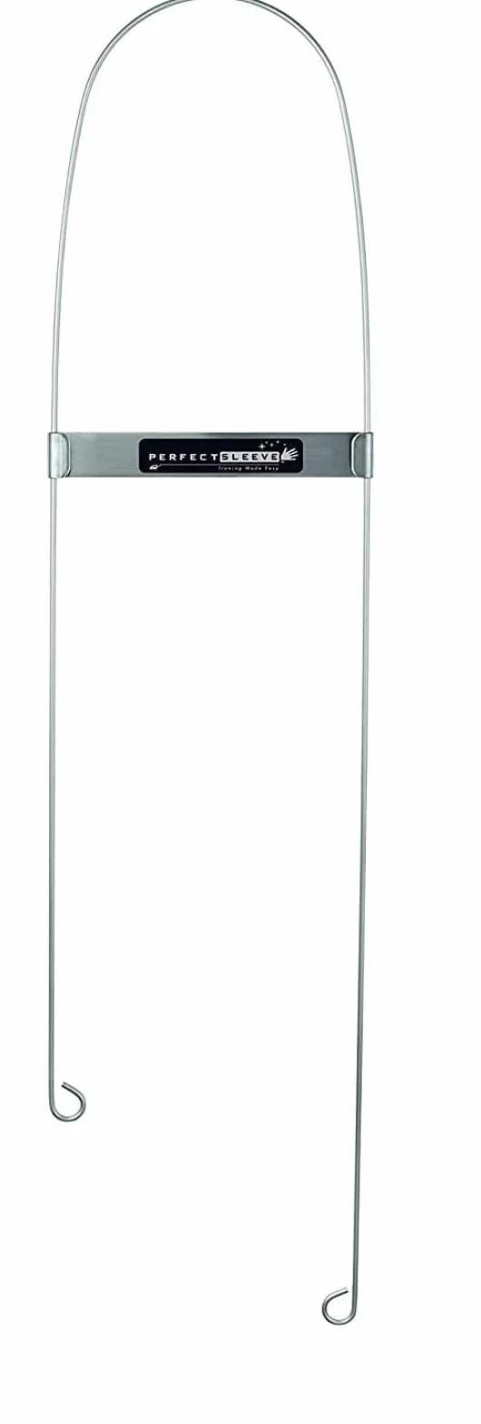 Assistente per stirare le maniche della camicia senza pieghe, con supporto magnetico, in acciaio inox