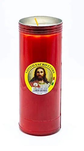 Ceri VOTIVI- T100- Pezzi 12- Durata 7 Giorni- LUMINI-Candele (Bianco)