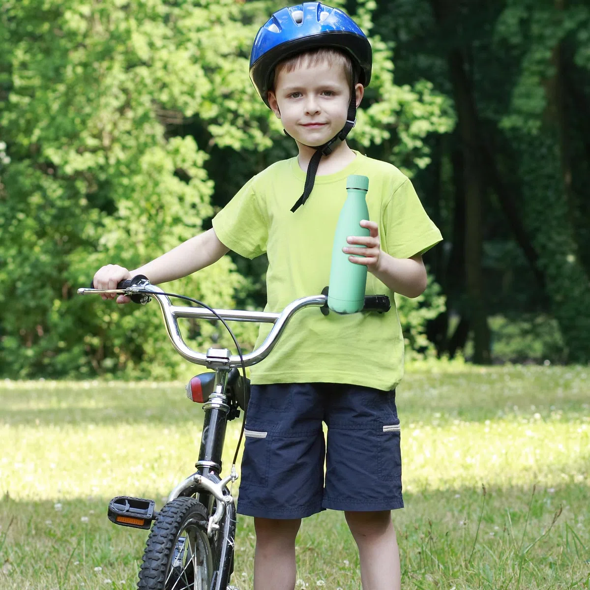 Borraccia Termica 500ml, Borraccia Acciaio Inox, Bottiglia Termica Doppia Parete, Senza BPA, Riutilizzabile e Antigoccia, Borraccia per Bambini, Scuola, Ufficio, Sport, Palestra, Campeggio, Viaggio